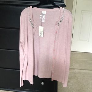 Pink cardigan